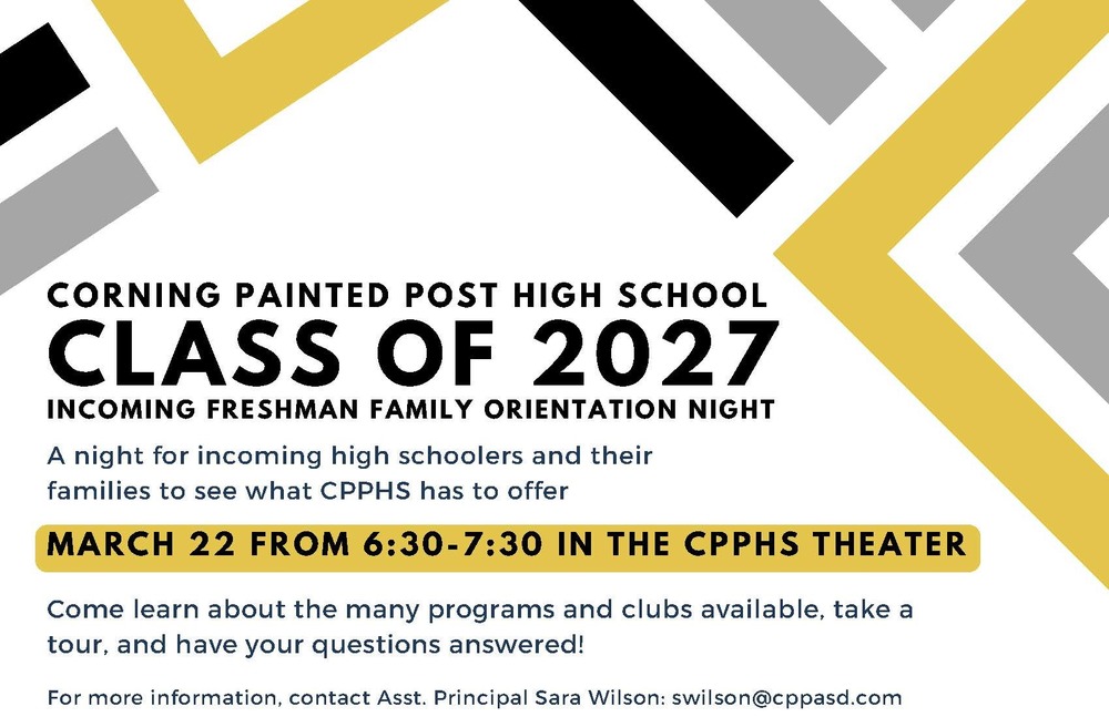 Freshman Orientation Night - Class of 2027